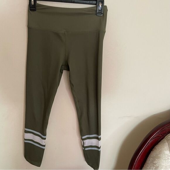 ZYIA Active Army Green Mesh Light N Tight High Rise Leggings Size Small - Picture 3 of 6